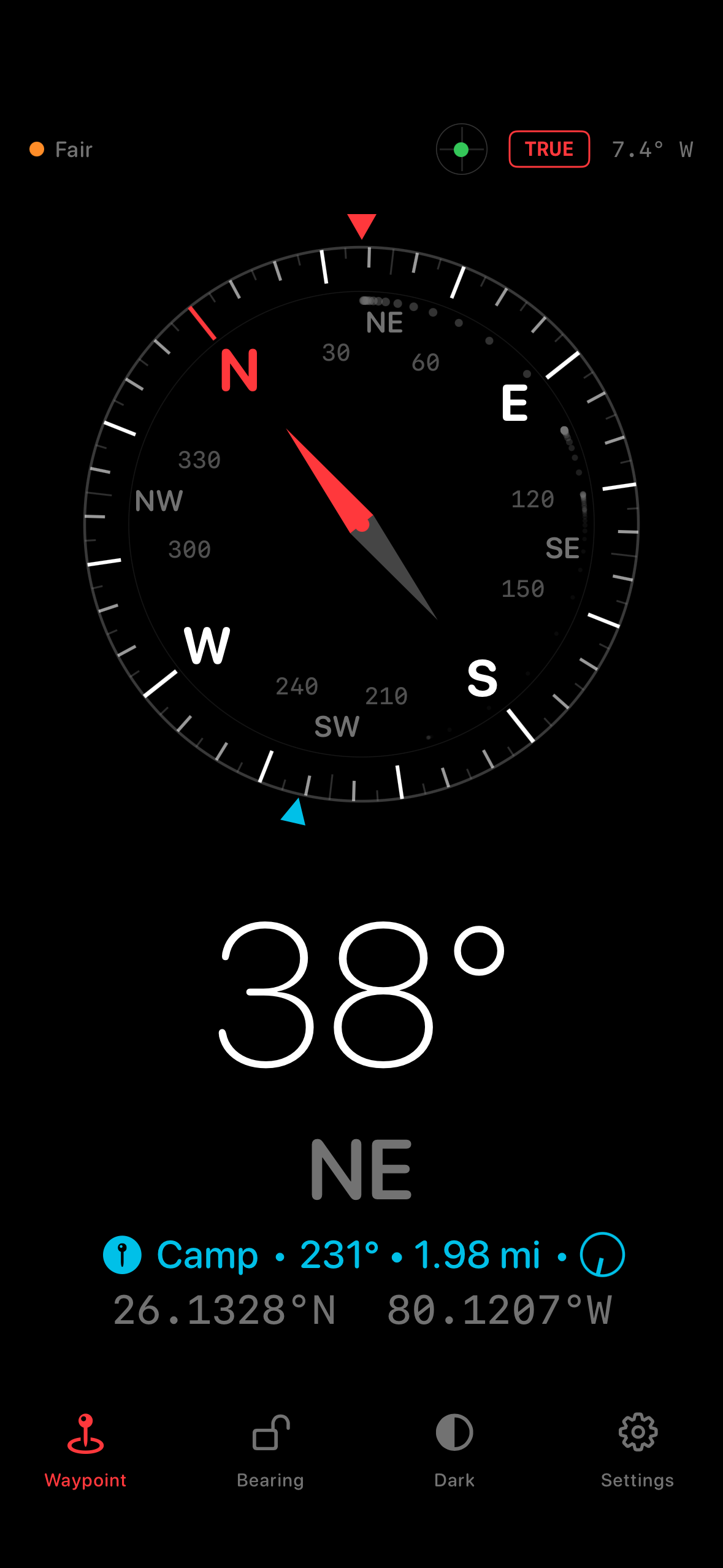 Bearing screenshot 2