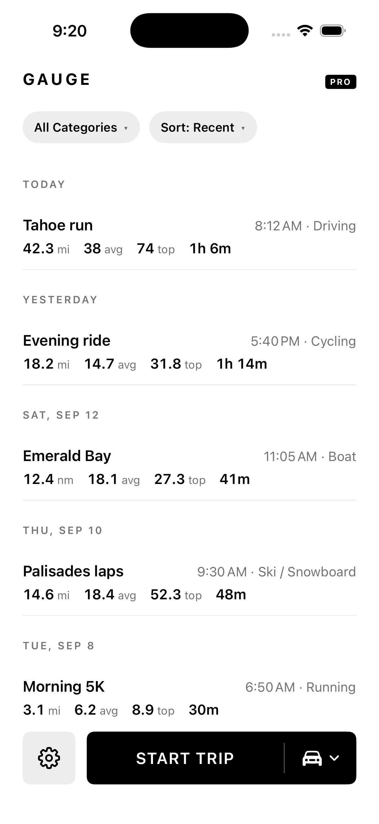 Gauge screenshot 2
